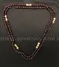 2 Strands of Polished Maroon Stones