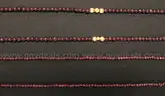 2 Strands of Polished Maroon Stones