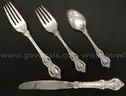 24 Pieces Towle Sterling 1964, El Grande Pattern, 1,563.6 Grams