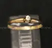14K Yellow Gold Diamond Solitaire Ring, 1.6 Grams