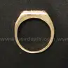 14K Yellow Gold Dad Design Ring With Diamonds &#x26; Colored Stones, 12.9 Grams