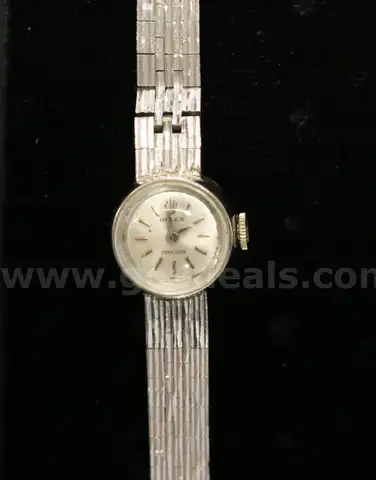Ladies 18K White Gold Rolex Precision Wristwatch, 23.8 Grams