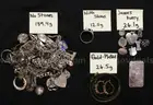 Approximately 43 Pieces Of Scrap Silver Jewelry &#x26; Bullion, 235.1 Grams