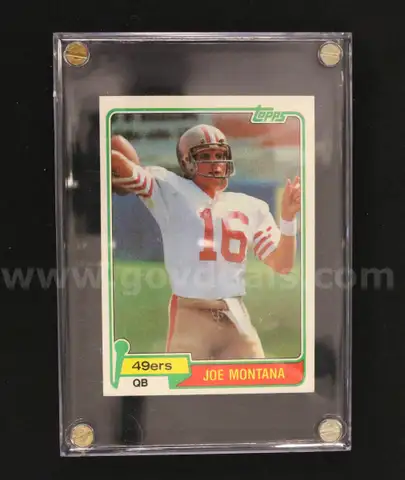 1981 Topps Joe Montana Card #216