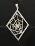 Silver Spider Web Design Jewelry Set &#x26; Maple Leaf Design Earrings, 47.5 Grams