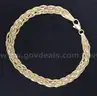 14K Yellow Gold Braid Design Bracelet, 4.3 Grams