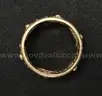 14K Yellow Gold Filigree Design Band, 7.2 Grams