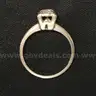 Vintage 14K White Gold Solitaire Design Ring With Diamond, 2.4 Grams