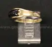 14K Yellow Gold Ring With Black Stone, 3.5 Grams