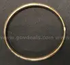 14K Yellow Gold Etched Hinged Bangle Bracelet, 7.9 Grams