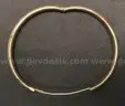 14K Yellow Gold Etched Hinged Bangle Bracelet, 7.9 Grams