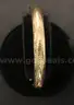 14K Yellow Gold Etched Hinged Bangle Bracelet, 7.9 Grams
