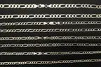 4 Sterling Silver Figaro Design Necklaces, 86.1 Grams