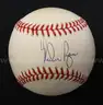 Nolan Ryan Autographed Rawlings Official Ball American League Ball Bobby Brown