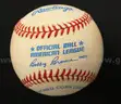 Nolan Ryan Autographed Rawlings Official Ball American League Ball Bobby Brown
