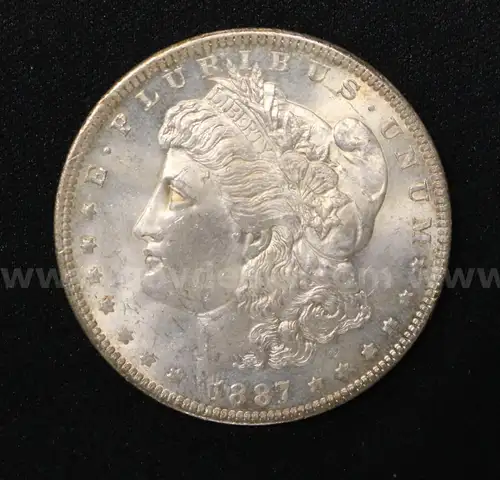 Graded U.S 1887-O Silver Morgan Dollar Coin