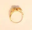 14K Yellow Gold Diamond Nugget Ring, 14.6 Grams
