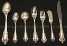 39 Pieces Of Wallace Silver Grande Baroque Flatware Set, 2221.5 Total Grams