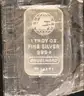 3 Sterling One Troy Ounce Ingots &#x26; 1  Troy Ounce Commemorative Silver Round