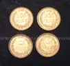 4 - 1945 Gold Mexico Dos Pesos Coins, 6.8 Total Grams Weighed