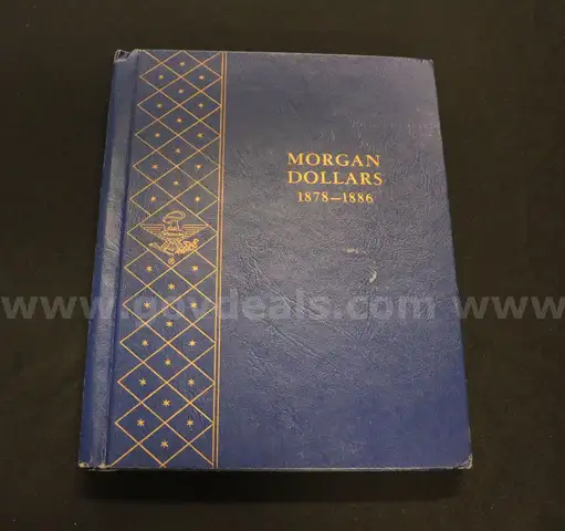 23 U.S. Silver Morgan Dollar Coins in Book, Some Graded