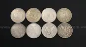 8 Silver U.S. Morgan Dollar Coins