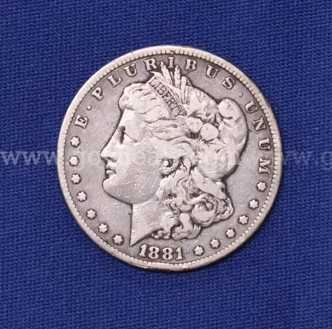 Graded U.S. 1881 Carson City Silver Morgan Dollar Coin