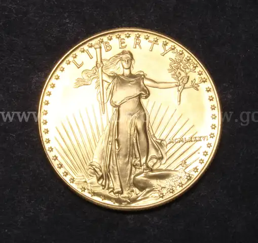 1986 U.S. $50 Gold American Eagle 1 Ounce Coin, 33.7 Grams