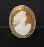 Vintage 12k Yellow and Rose Gold Cameo Ring, 11.0 Grams