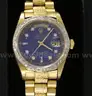Men&#x27;s 1980 Rolex Day-Date President in 18k Gold with Diamond Bezel, 129.6 Grams