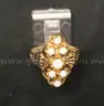 10k Yellow Gold Opal Cluster Design Ring, 4.5 Grams