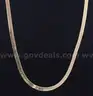 14k Yellow Gold Herringbone Necklace, 11.8 Grams