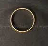 14k Yellow Gold Thick Plain Band Ring, 9.6 Grams
