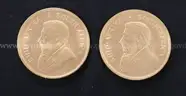 2- Gold 1978 South African Krugerrand 1 Ounce Coins, 67.8 Grams