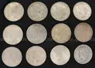 25 Assorted U.S. Silver Peace Dollar Coins