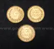 3- 1945 Gold Mexico Dos Pesos Coins, 5.0 Grams Total