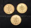 3- 1945 Gold Mexico Dos Pesos Coins, 5.0 Grams Total
