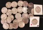 28 Assorted U.S. Silver Walking Half Dollar Coins
