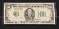 1- 1928A U.S. $100 Note and 6- 1934 U.S. $20 Notes, Some in Sequence