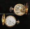 5 Assorted Gold Tone Pocket Watches