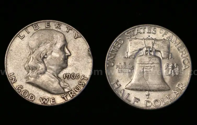 69 U.S. Silver Franklin Half Dollar Coins