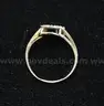 14K Yellow Gold Diamond Initial J Monogram Ring, 2.7 Grams