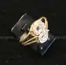 14K Yellow Gold Diamond Initial J Monogram Ring, 2.7 Grams