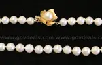 Pearl Necklace with 14k Yellow Gold Clasp