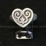 Retired James Avery Sterling Silver French Heart Ring, 8.0 Grams