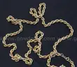 18k Yellow Gold Rope Chain Necklace, 23.7 Grams