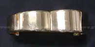 14K Yellow Gold Wide Hinged Bangle Bracelet 40.0 Grams
