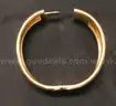 14K Yellow Gold Wide Hinged Bangle Bracelet 40.0 Grams