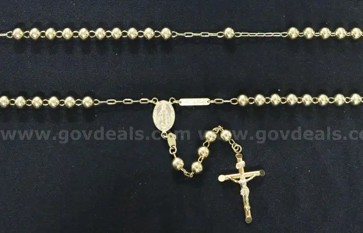 14K Yellow Gold Rosary, 33.0 Grams