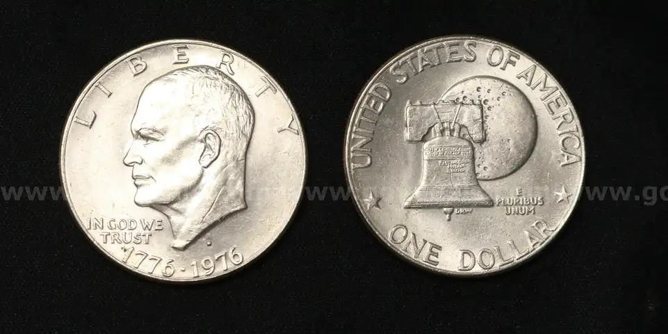 34 U.S. Eisenhower Dollar Coins